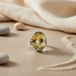 Load image into Gallery viewer, 925 Silver Citrine Cocktail Ring for Women | Gemstone Jewelry
