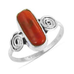 Load image into Gallery viewer, 925 Silver Coral Ring for Women | Gemstone Jewelry Gift