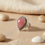 Load image into Gallery viewer, 925 Silver Pink Gemstone Ring for Women | Statement Jewelry
