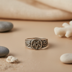 Load image into Gallery viewer, 925 Sterling Silver Pentagram Ring | Gothic Jewelry for Men