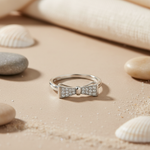 Load image into Gallery viewer, 925 Silver Bow Ring for Women | Dainty Minimalist Jewelry