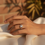 Load image into Gallery viewer, 925 Silver Diamond Cluster Ring for Women | Elegant Jewelry