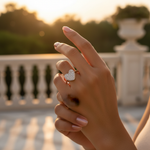 Load image into Gallery viewer, 925 Silver Heart Ring with Cubic Zirconia | Women's Jewelry