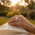 Load image into Gallery viewer, Silver Solitaire Diamond Ring for Women | Engagement Ring