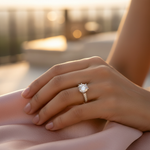 Load image into Gallery viewer, Silver Solitaire Engagement Ring | Cubic Zirconia | For Women