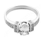 Load image into Gallery viewer, 925 Silver Oval White Gemstone Ring for Women | Gift Jewelry
