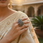 Load image into Gallery viewer, 925 Silver Multi-Gemstone Ring for Women | Cocktail Ring