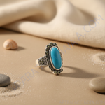 Load image into Gallery viewer, 925 Silver Turquoise Marcasite Ring for Women | Gift Jewelry