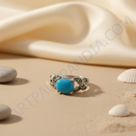 Load image into Gallery viewer, 925 Silver Turquoise Ring for Women | Gemstone Jewelry Gift