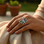 Load image into Gallery viewer, 925 Silver Butterfly Opal Ring for Women | Gift Jewelry