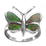 Load image into Gallery viewer, 925 Silver Butterfly Opal Ring for Women | Gift Jewelry