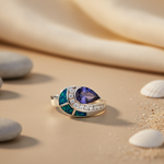 Load image into Gallery viewer, 925 Silver Tanzanite & Opal Ring for Women | Gift Jewelry
