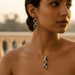 Load image into Gallery viewer, Silver Sapphire Jewelry Set for Women | Gift for Her