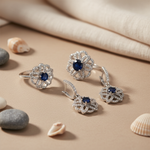 Load image into Gallery viewer, 925 Silver Blue Sapphire Jewelry Set for Women | Gift