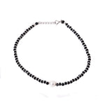 Load image into Gallery viewer, Black Bead Pearl Necklace | 925 Silver Chain | Women's Jewelry