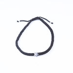 Load image into Gallery viewer, Black Paracord Star Bracelet | Adjustable Cord Jewelry for Men
