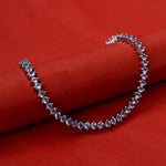 Load image into Gallery viewer, Silver Tanzanite Tennis Bracelet for Women | Gift for Her