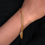 Load image into Gallery viewer, Gold plating Plated Curb Chain Bracelet | Men & Women | Daily Wear