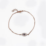Load image into Gallery viewer, Rose gold plating Evil Eye Bracelet for Women | Protection Jewelry Gift