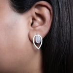 Load image into Gallery viewer, Silver Teardrop Earrings for Women | Minimalist Jewelry Gift