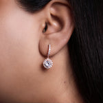 Load image into Gallery viewer, Rose gold plating Stud Earrings with Cubic Zirconia | Women's Jewelry Gift