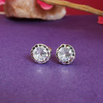 Load image into Gallery viewer, 925 Silver Cubic Zirconia Stud Earrings | Women's Daily Wear