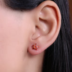 Load image into Gallery viewer, 925 Silver Red Gemstone Stud Earrings for Women | Gift Jewelry