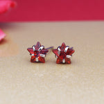 Load image into Gallery viewer, 925 Silver Red Gemstone Stud Earrings for Women | Gift Jewelry