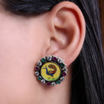 Load image into Gallery viewer, 925 Silver Peacock Stud Earrings | Gemstone Jewelry for Women