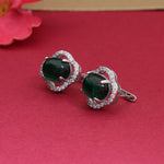 Load image into Gallery viewer, 925 Silver Emerald Earrings for Women | Gemstone Jewelry