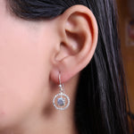 Load image into Gallery viewer, 925 Silver Labradorite Earrings for Women | Dangle Earrings