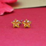 Load image into Gallery viewer, 925 Silver Citrine Stud Earrings for Women | Gemstone Jewelry