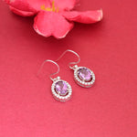 Load image into Gallery viewer, 925 Silver Amethyst Drop Earrings for Women | Gemstone Jewelry