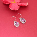Load image into Gallery viewer, 925 Silver Amethyst Drop Earrings for Women | Gemstone Jewelry