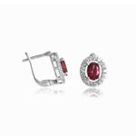 Load image into Gallery viewer, 925 Silver Ruby Stud Earrings for Women | Gift Jewelry