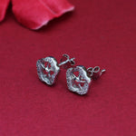 Load image into Gallery viewer, 925 Silver Flower Stud Earrings | Diamond-Cut | Women's Gift