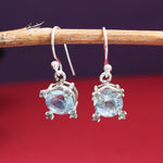 Load image into Gallery viewer, 925 Silver Blue Topaz Earrings | Dangle Drop for Women