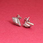 Load image into Gallery viewer, 925 Silver Diamond Stud Earrings for Women | Gift Jewelry