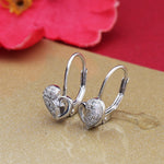 Load image into Gallery viewer, 925 Silver Heart Leverback Earrings for Women | Daily Wear Gift