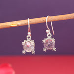 Load image into Gallery viewer, Silver Smoky Quartz Drop Earrings for Women | Dangle Earrings
