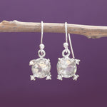 Load image into Gallery viewer, Silver Amethyst Dangle Earrings for Women | Gemstone Jewelry