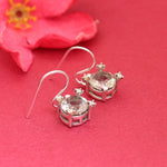 Load image into Gallery viewer, Silver Amethyst Dangle Earrings for Women | Gemstone Jewelry