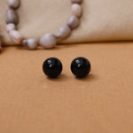 Load image into Gallery viewer, Black Onyx Stud Earrings for Women | Classic Gemstone Jewelry