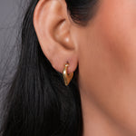 Load image into Gallery viewer, gold plating Teardrop Hoop Earrings for Women | Daily Wear | Gift