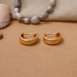 Load image into Gallery viewer, gold plating Textured Rectangular Earrings for Women | Daily Wear
