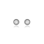Load image into Gallery viewer, Silver Stud Earrings with Diamond | Women's Daily Wear