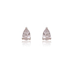 Load image into Gallery viewer, Pear Cut Diamond Stud Earrings | Silver | For Women