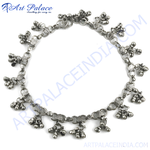 Load image into Gallery viewer, Silver Anklet with Bells for Women | Ethnic Foot Jewelry