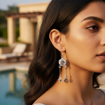 Load image into Gallery viewer, 925 Silver White Quartz Dangle Earrings | For Women | Gift