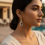 Load image into Gallery viewer, 925 Silver Smoky Quartz Earrings for Women | Dangle Earrings